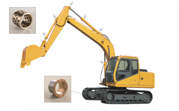 ความแข็งสูงแบบกำหนดเองบูชหน้าแปลน Bimetal CuPb10Sn10 | แรงเสียดทานรอยแบริ่ง bimetallic