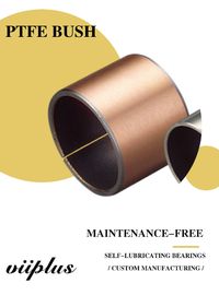Metric Sized Cylindrical Bearings - Steel Bronze PTFE Split Bushings | Self-lubricating Bearings