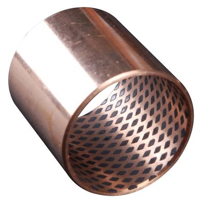 Thin Walled Structure WB702 Flange Bronze Bushing With Holes