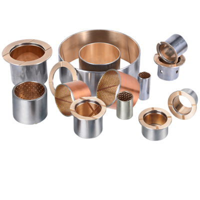 ซื้อ ติดตามหน้าแปลนลูกกลิ้งพุ่มไม้ Bimetal แบริ่งเหล็กบรอนซ์พุ่มไม้ Bimetal การผลิตออนไลน์