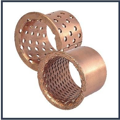 ซื้อ CuSn8 แบริ่งธรรมดาแบบหล่อลื่นในตัวเอง, แบริ่งแบบแขนหน้าแปลนเมตริก VSB-22 การผลิตออนไลน์