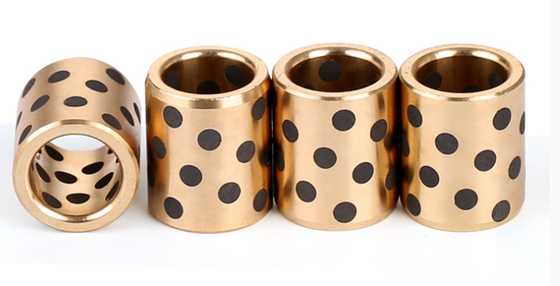ซื้อ กราไฟท์ฝัง Oiless Gunmetal แบริ่งน้ำมันหล่อลื่นแข็งบูชบรอนซ์บรอนซ์บุชเมตริกปกติ การผลิตออนไลน์