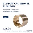 Cast Bronze Bushing,  ASTM groove brass, custom cnc bronze bushing