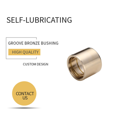 ซื้อ Customzied Groove Bronze Gleitlager ผนังบางแขนและหน้าแปลนสำหรับรถขุด การผลิตออนไลน์