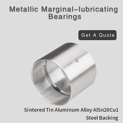 ซื้อ AlSn20Cu1 แบริ่งแขนโลหะหล่อลื่นระยะขอบ CSB-J20 การผลิตออนไลน์