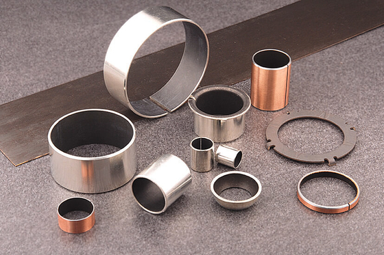 ซื้อ Custom OEM Graphite เติมทองแดง Bushings AlSn20Cu เหล็กสนับสนุน Flanged แหลม การผลิตออนไลน์