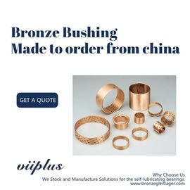 Lagerbuchsen Bronze Sleeve Bushings, Flange Glidlager Size Made to order
