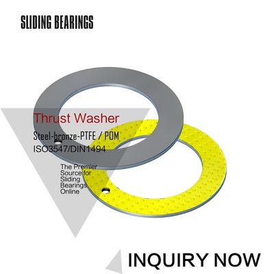 ราคาดี ปะเก็นวงแหวน GLEITLAGER สีบรอนซ์แบบแบน POM คอมโพสิตเหล็กเคลือบสำหรับอุตสาหกรรมหนัก ออนไลน์