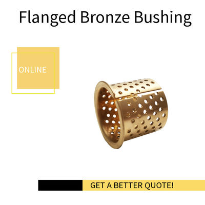 Flanged Tin Bronze Bushings CuSn8 |  Metric Size